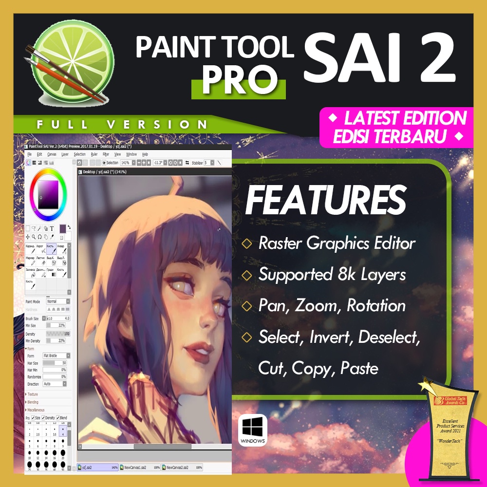 Paint Tool Sai 2 for Windows PC +Video Guide Lifetime Full