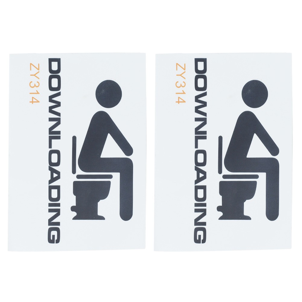 【Clearance Sale】 2 Sheets Removable Toilet Seat Wall Sticker Decals
