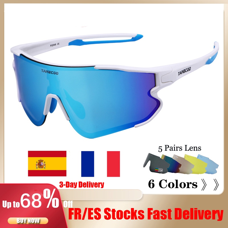 Tamecoo UV400 Cycling Glasses Sports Sunglasses Polarized MTB Bike