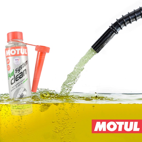 MOTUL Fuel System Clean Moto น้ำยาทำความสะอาดระบบเชื้อเพลิง หัวฉีด ขนาด