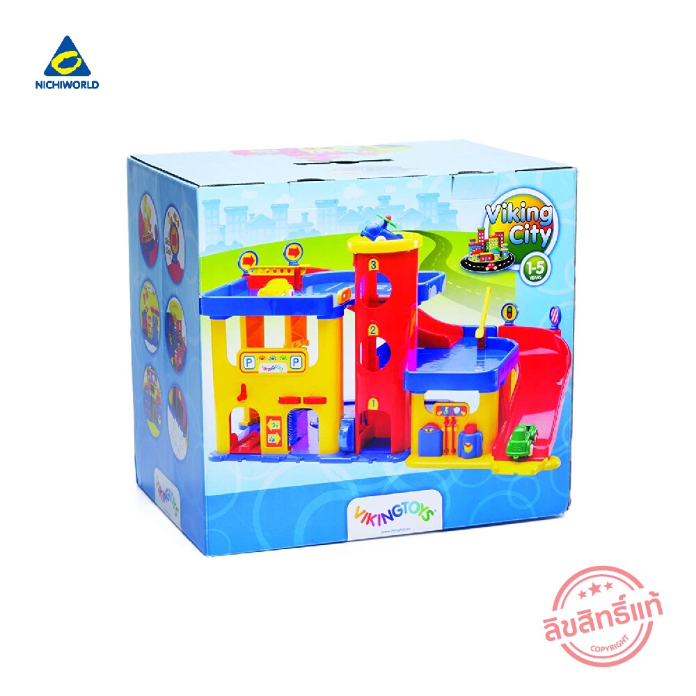 Spot s hair Viking Toys VIKING CITY GARAGE ชุดของเล่นเด็กไวกิ้ง ทอยส์
