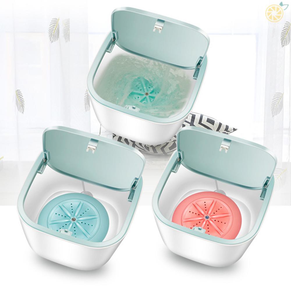 Mini Washing Machine Laundry Barrel Washer Underwear Socks Washer Portable Personal Rotating