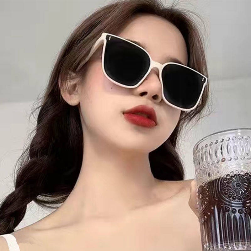 gm Sunglasses Female Influencer Same Style Trendy Big Face Slimmer Look