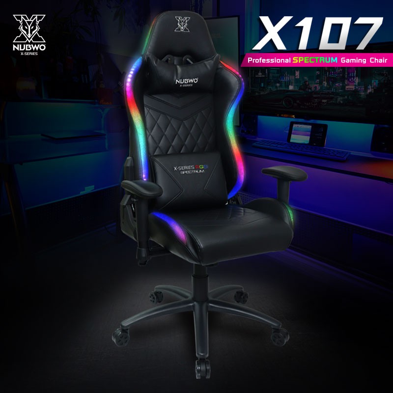 เก้าอี้เกมมิ่ง Professional SPECTRUM Gaming Chair NUBWO X107 Shopee