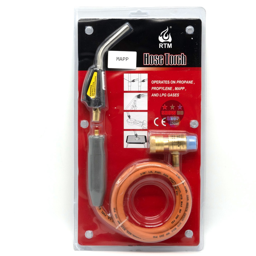 หัวเชื่อม MAPP GAS Handtorch รุ่น ใช้ต่อกับแก๊สกระป๋องMAPP สีเหลือง