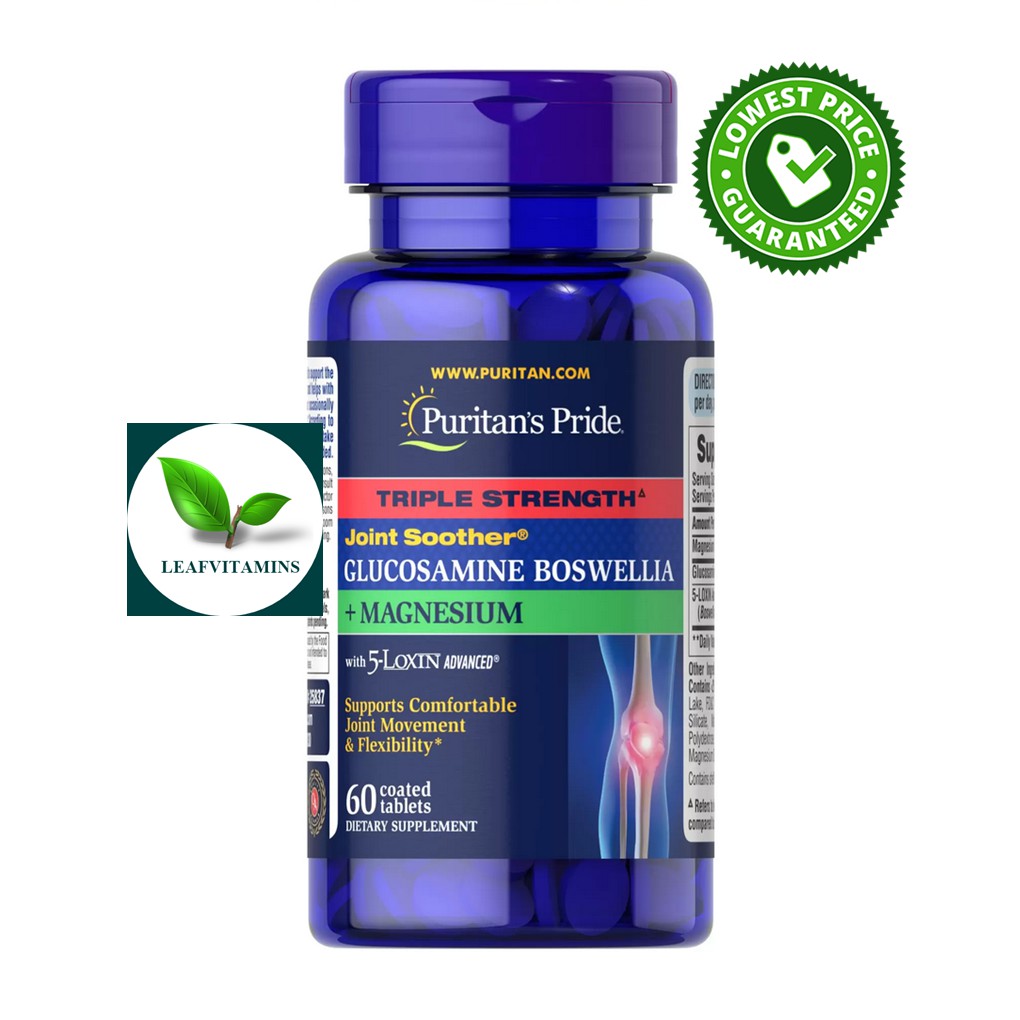 Puritans Pride Triple Strength Joint Soother Glucosamine Boswellia