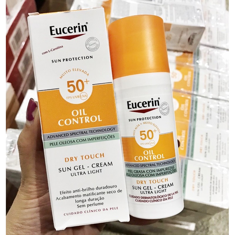Eucerin Sun GelCreme Oil Control Dry Touch SPF 50+ 50ml. Shopee Thailand