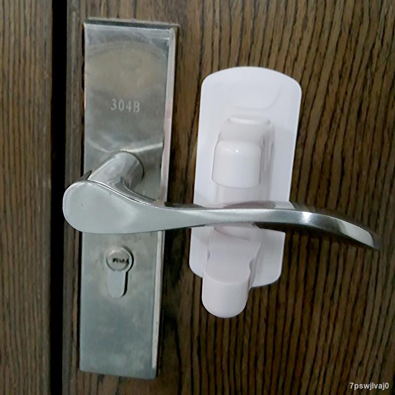 Plastic baby safety door lever lock 3M Self Adhesive blocker handle