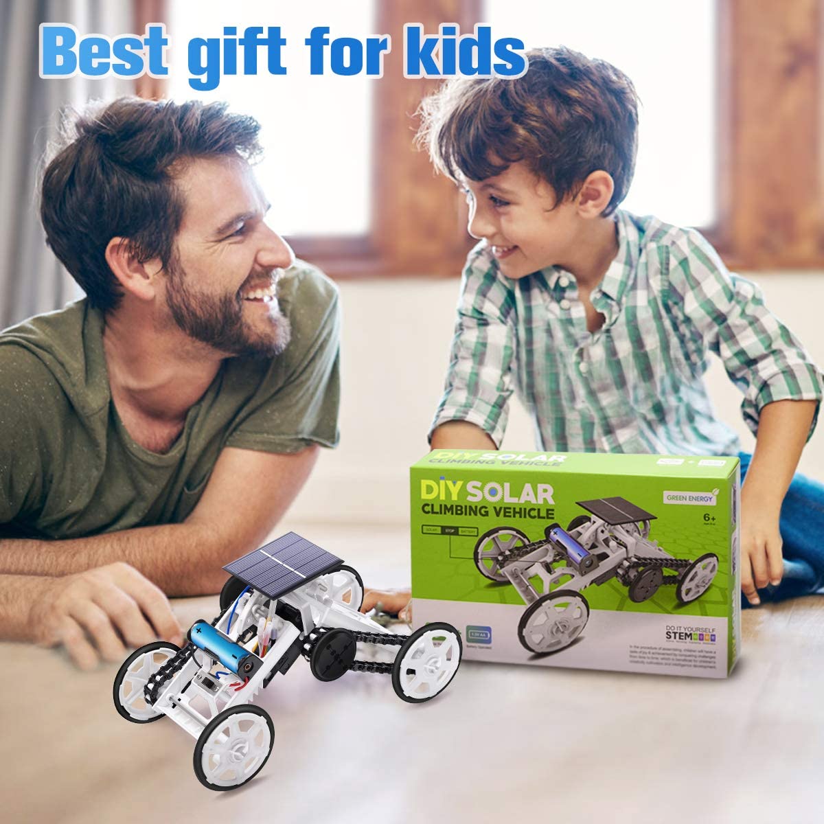Stem Toys for 810 Year Old Boys, DIY 4WD Car Climbing Vehicle Motor