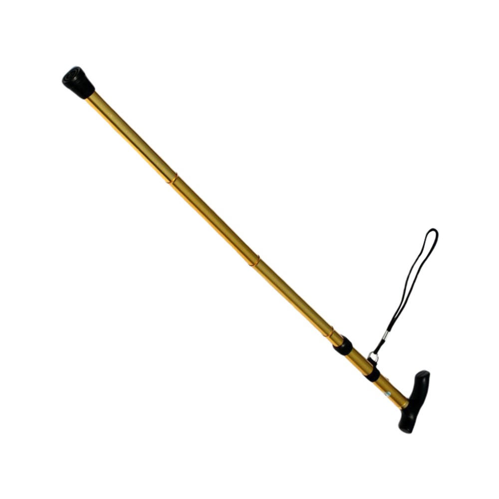 Aluminum Folding Trekking Pole Walking Cane Retractable Antislip Four