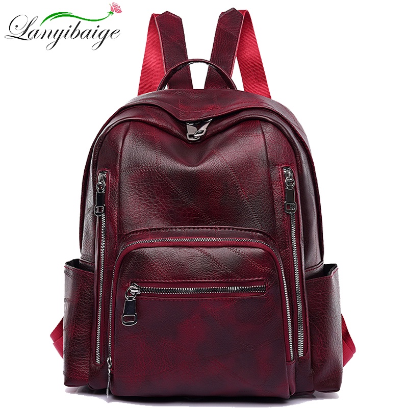 2022 New Brand Designer Backpack Women High Quality Leather Backpacks