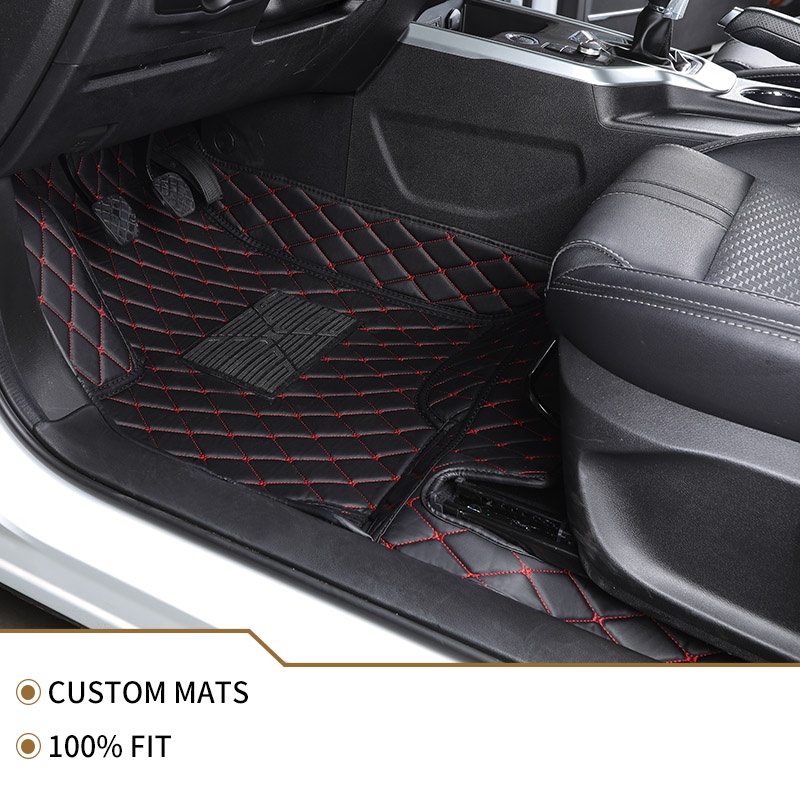 Flash mat leather car floor mat For Ford all model focus explorer