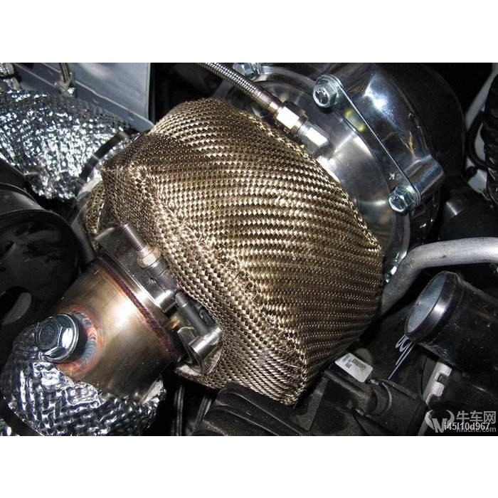 Turbo Charger ターボチャージャーカバーラップT25 T3チタン溶岩ターボブランケットヒートシールドバリア charger