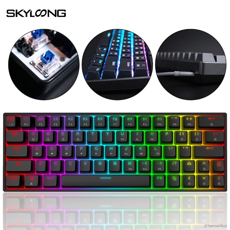 SKYLOONG GK64 Gaming Mechanical Keyboard Gateron Optics Red Switch 64