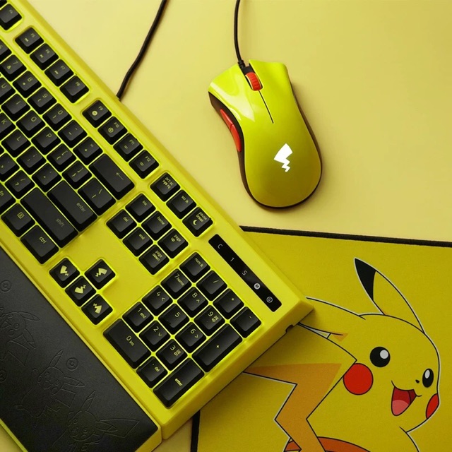 Razer pikachu keyboard&mouse+mouse pad Shopee Thailand