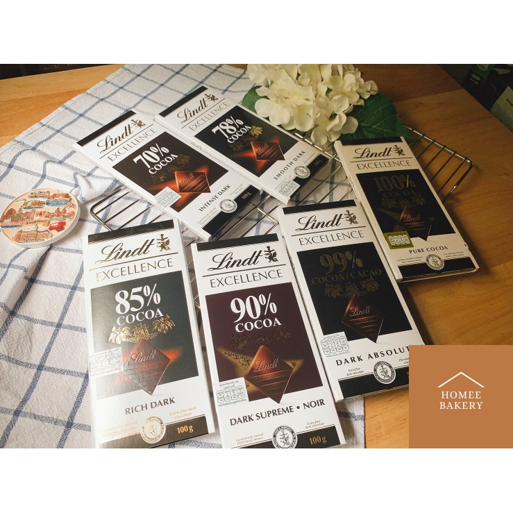 KETO Lindt Chocolate Dark Chocolate Noir KETO 100 99 90 85 78 70