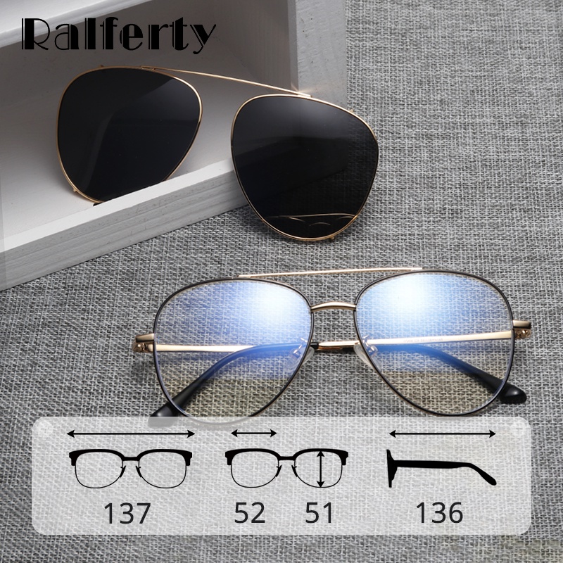 Ready StockRalferty Prescription Sunglasses Women Men Polarized Clip On