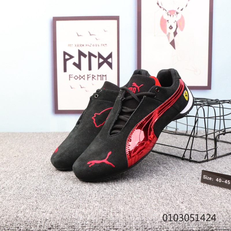 puma ferrari sf future cat kart รองเท้ากีฬาสําหรับผู้ชายสีดํา huanyu
