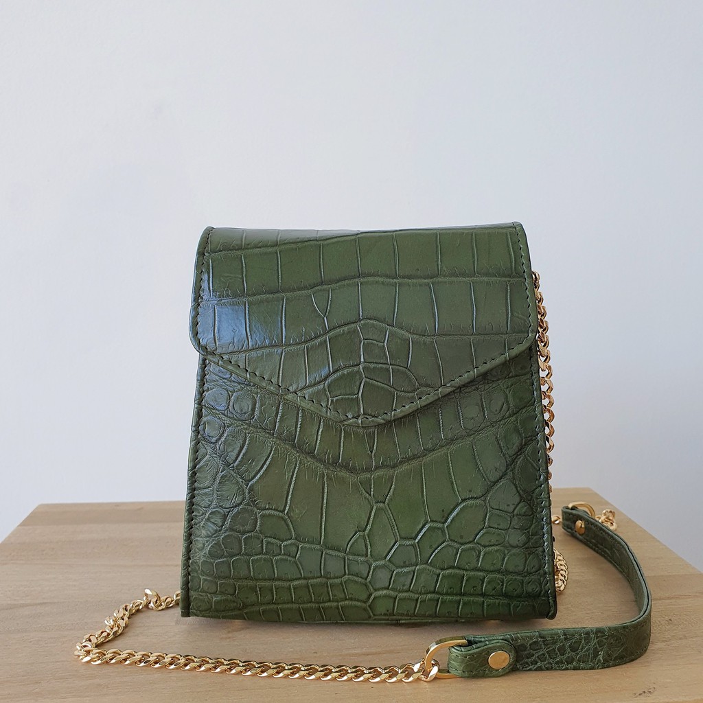 RNG (emerald green crocodile bag) Shopee Thailand