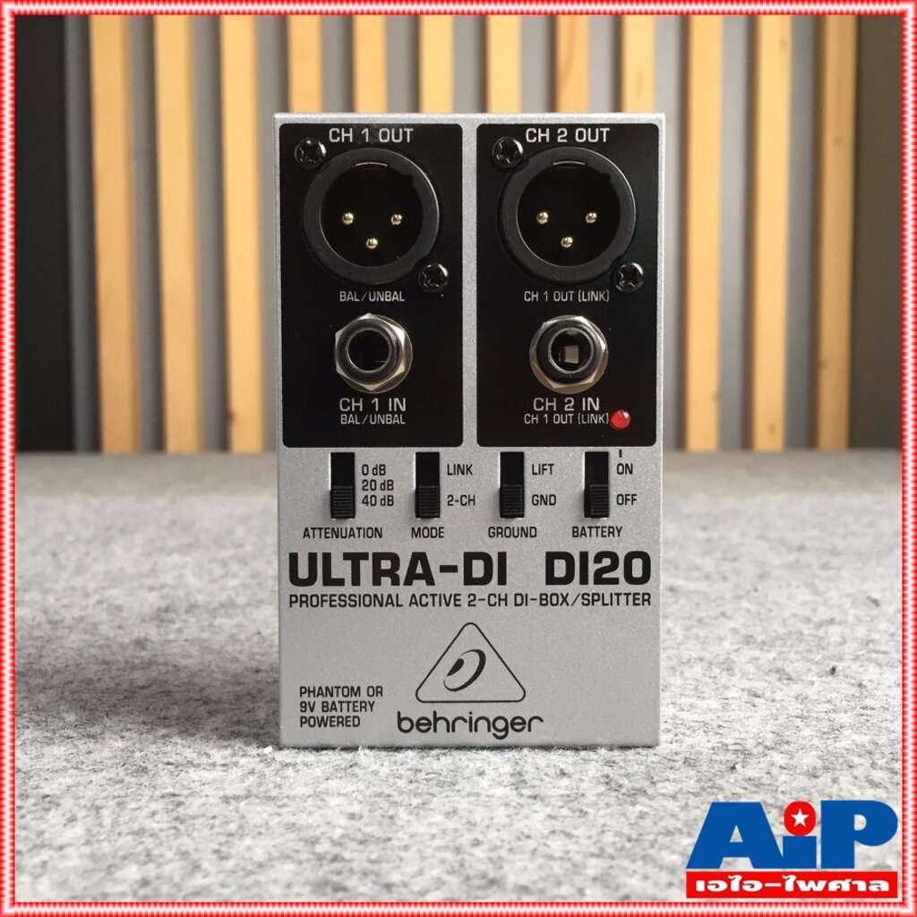 BEHRINGER DI20 ULTRA DI BOX DI 20 Professional Active 2 Channel DIBox