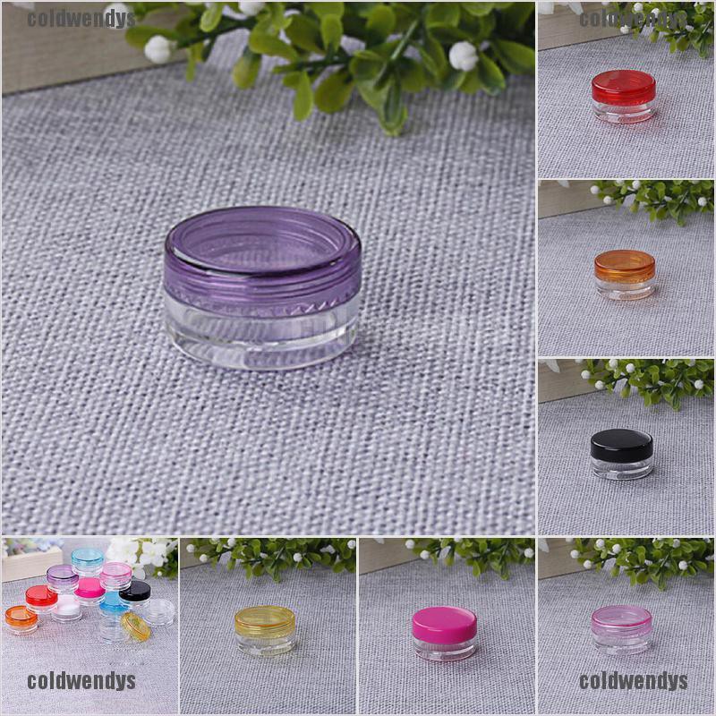 coldwendys 10Pcs 5ml Cosmetic Empty Jar Pot Eyeshadow Makeup Face Cream