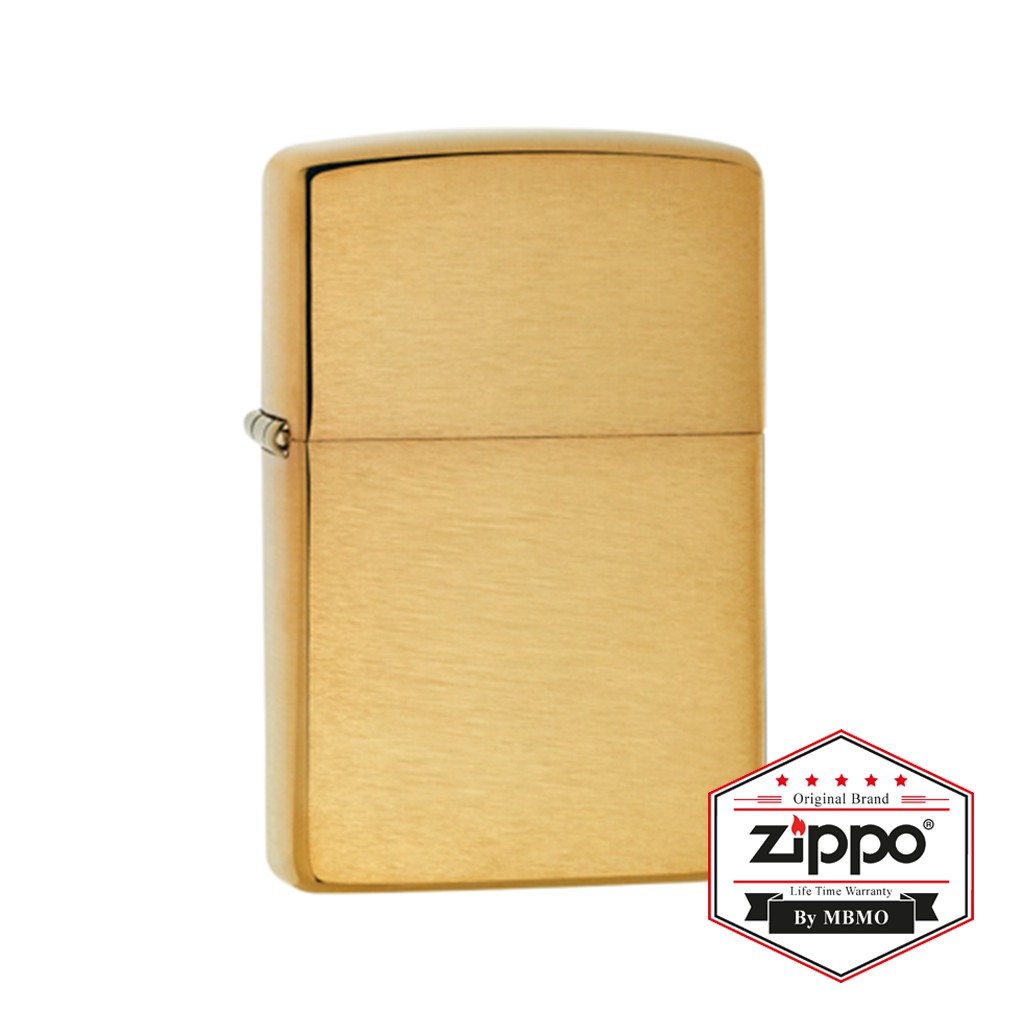204B Brushed Brass (Zippo Original Brand from USA) Shopee Thailand