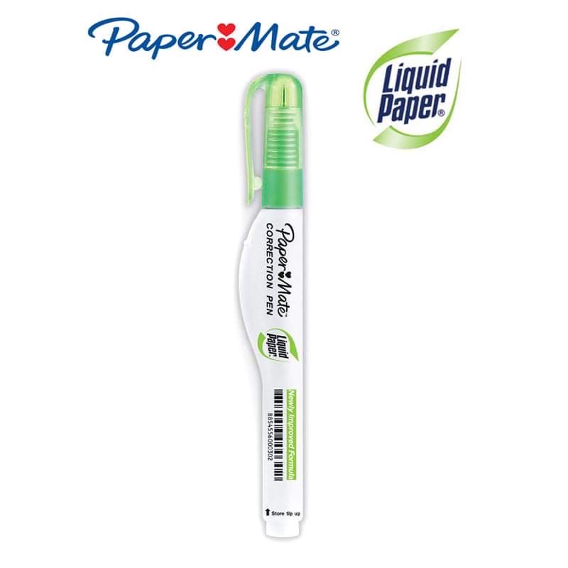 ปากกาลบคำผิด Paper Mate Liquid Paper Green Reborn Shopee Thailand