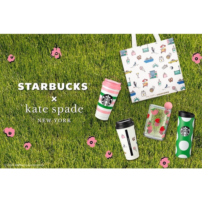 Starbucks X Kate Spade New York 2022แก้วสตาบัค Starbucks Kate spade Starbucks cup Shopee Thailand