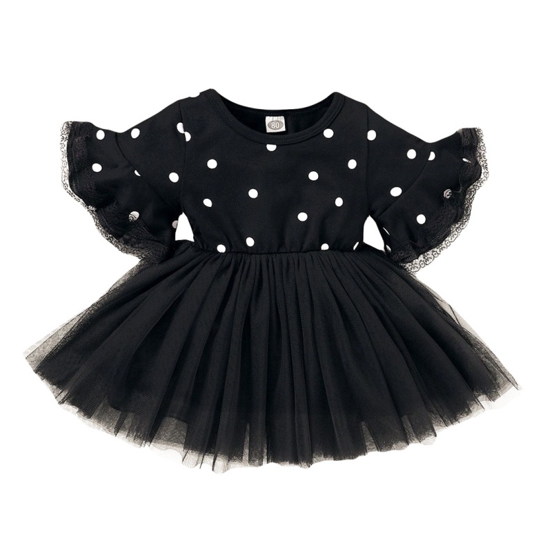 24M Cotton Dot Dress For Baby Girls Sleeveless Infant Kids Dress Girl