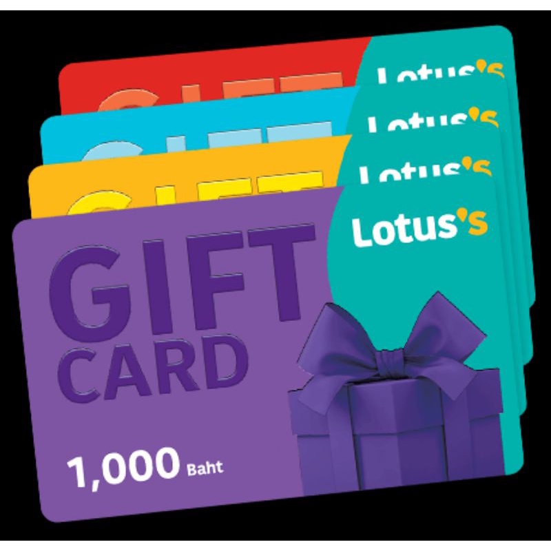 Tesco lotus cash card บัตรเทสโก้โลตัส 1,000 บาท gift cardใช้แทนเงินสด