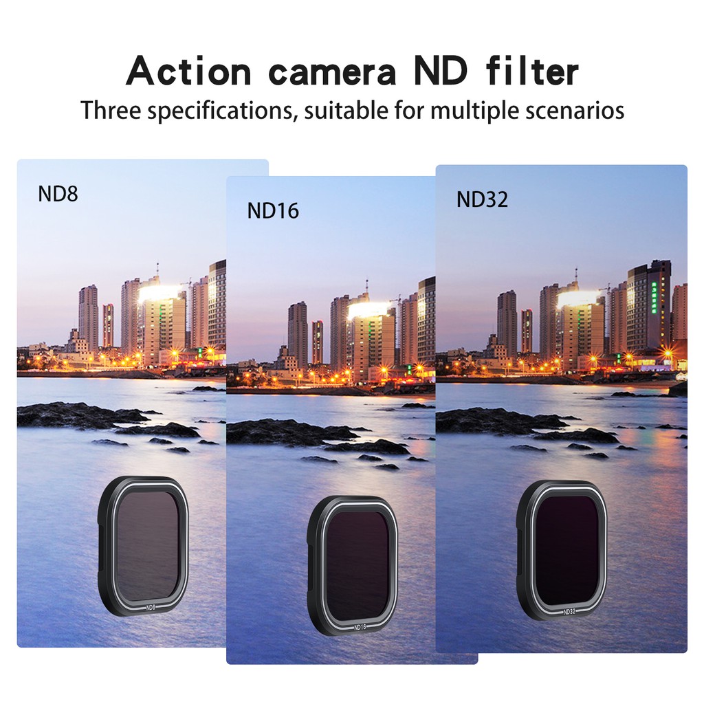 Please use CODTELESIN 4Pack ND8 ND16 ND32 CPL Filter Set Lens