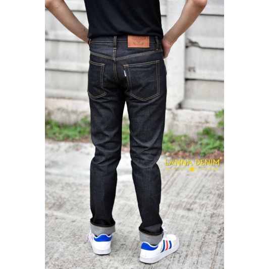 Gupe jeans 15oz ริมแดง ทรงกระบอกเล็ก งานลิขสิทธิ์ Shopee Thailand