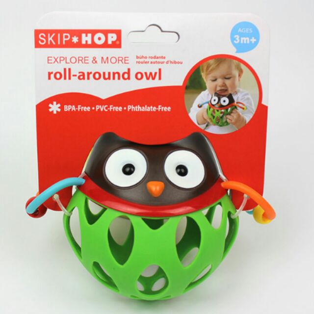 บอลยางกัดนกฮูก skip hop BPA Free Shopee Thailand
