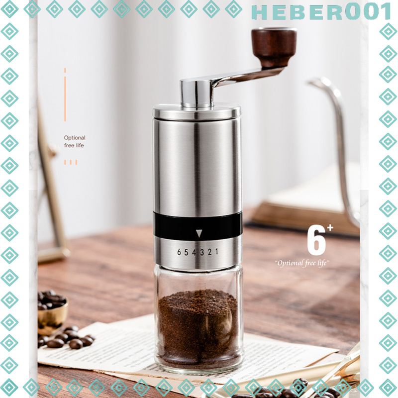 Manual Coffee Bean Grinder Stainless Steel Hand Coffee Mill Ceramic