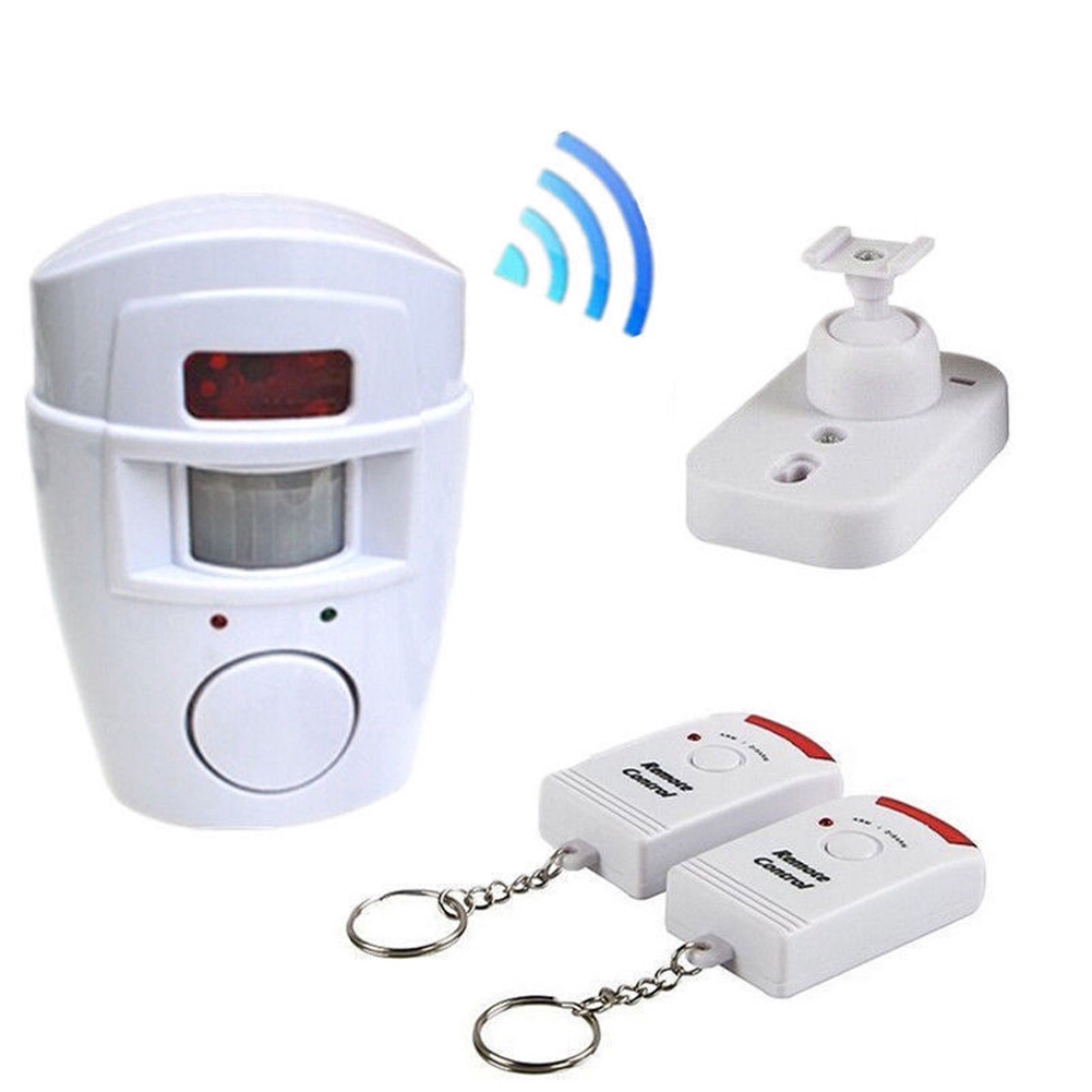 Detector PIR Motion Sensor Garage Home Security Wireless Antitheft