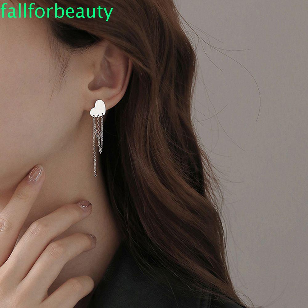 FALLFORBEAUTY Elegant Tassel Dangle Earrings Charm Women Earring Korean