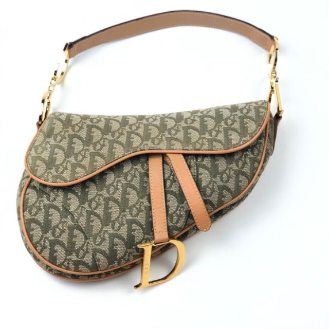 Dior saddle Monogram Green Color Year2001 Shopee Thailand