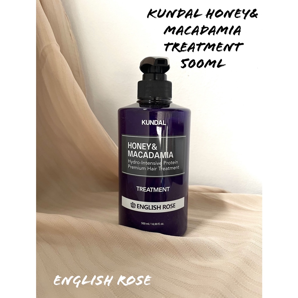 KUNDAL Honey & Macadamia Treatment 500ml English Rose Shopee Thailand
