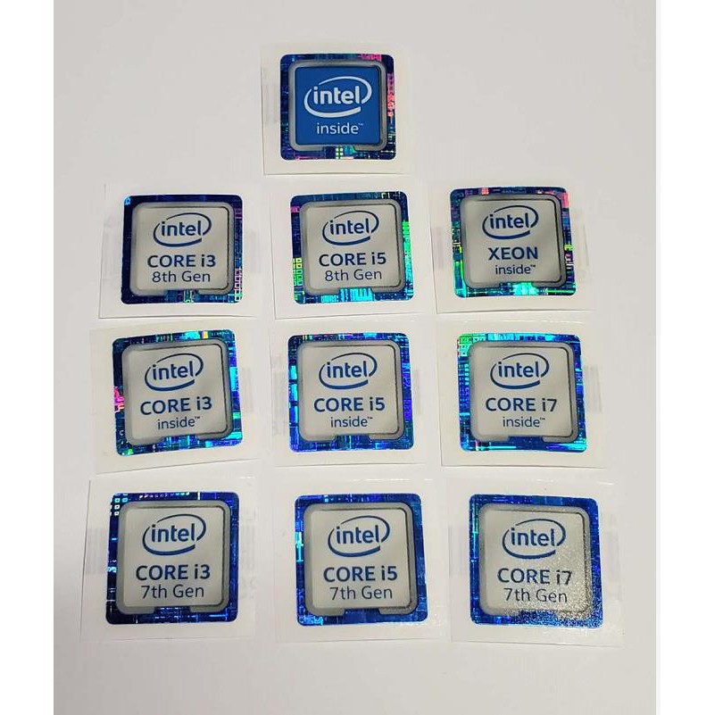 [New metal sticker] Intel Intel CPU6789 generation corei3579 label