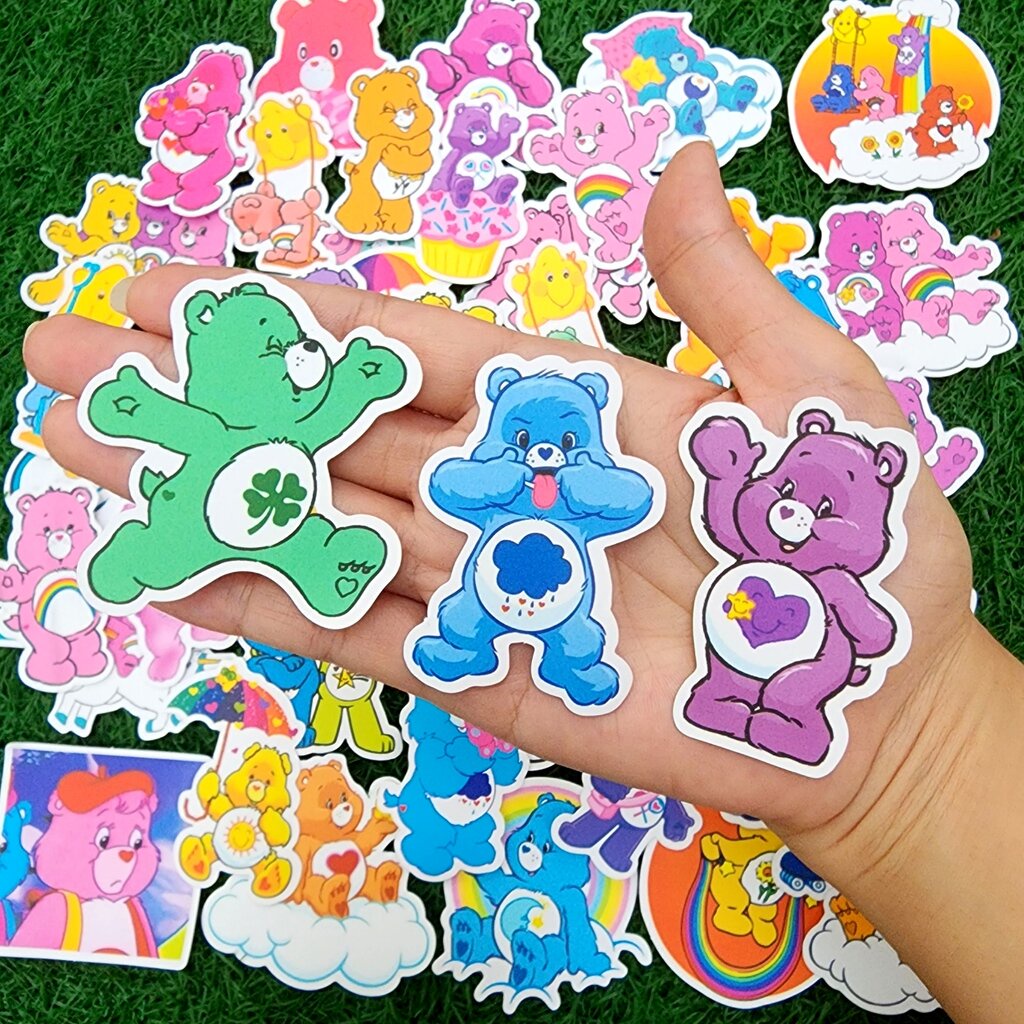 สติ๊กเกอร์ หมีแคร์แบร์ Care Bears ติดแน่น กันน้ำ ติดของใช้ ของเล่นเด็ก