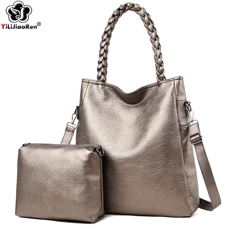wCasual Handbags Sets for Ladies High Quality Leather Shoulder Bag