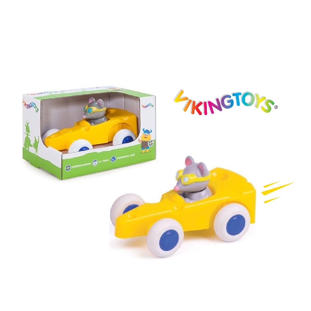 Viking toys Cute Racer rat in cheese ไวกิ้ง ทอยส์ ของเล่นรถซีสและหนู