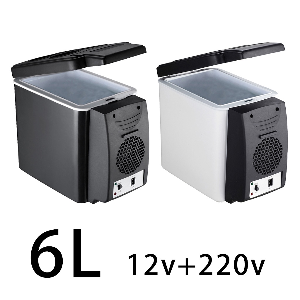 รถตู้เย็น6L ortable Mini 220v 12V Car Refrigerator Cosmetics Beauty