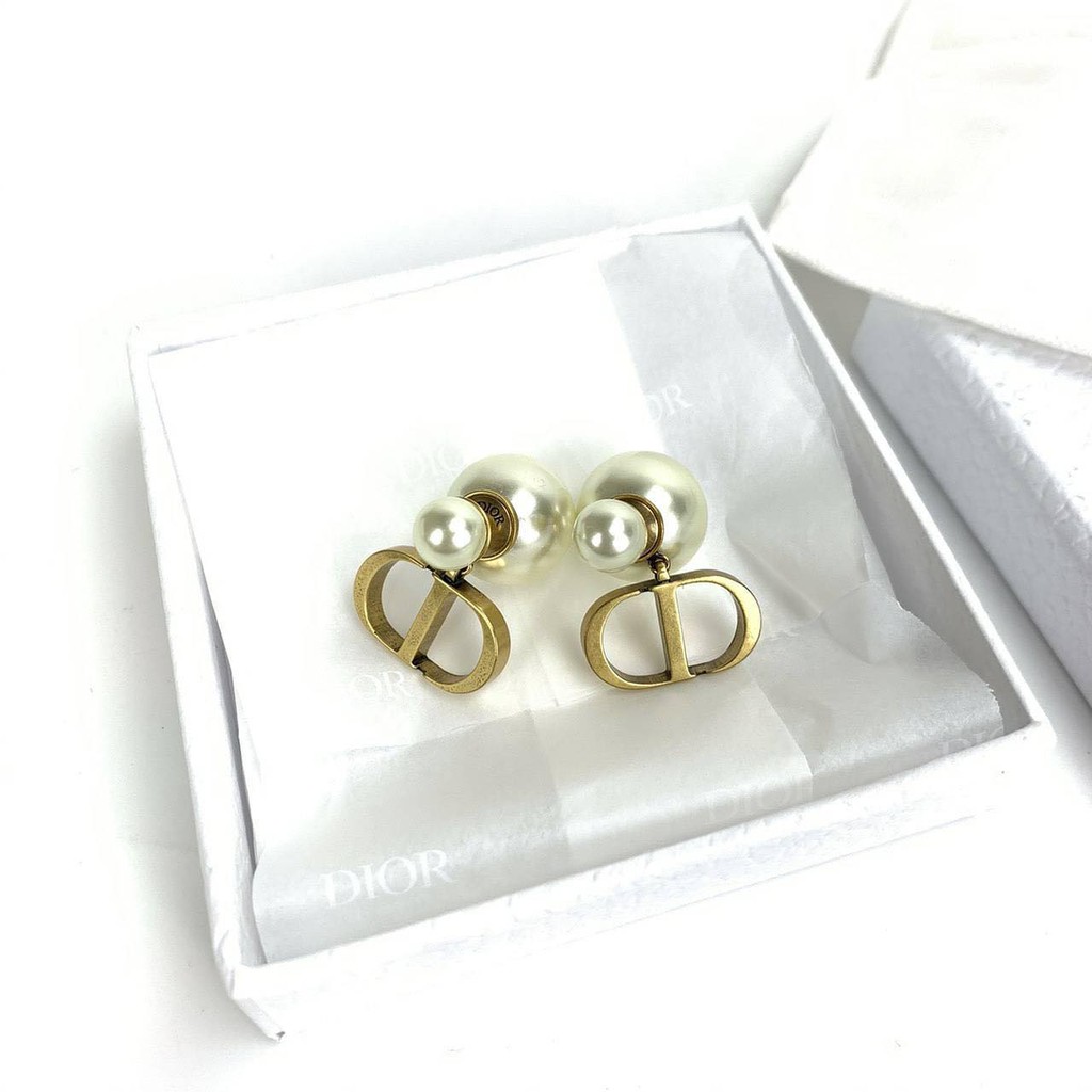 Dior earring ของแท้ 100 [ส่งฟรี] Shopee Thailand