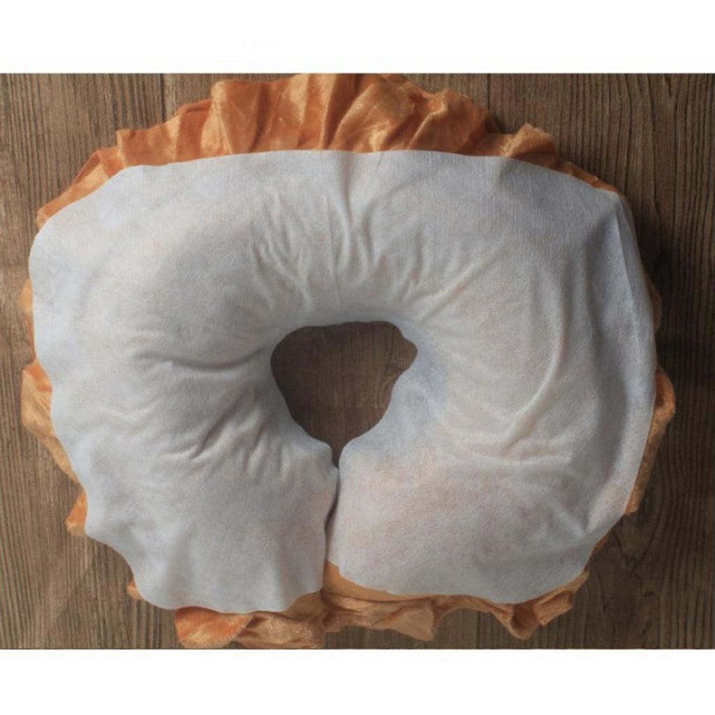 Pack Of 100 Disposable Massage Table Face Cradle Covers Headrest Covers