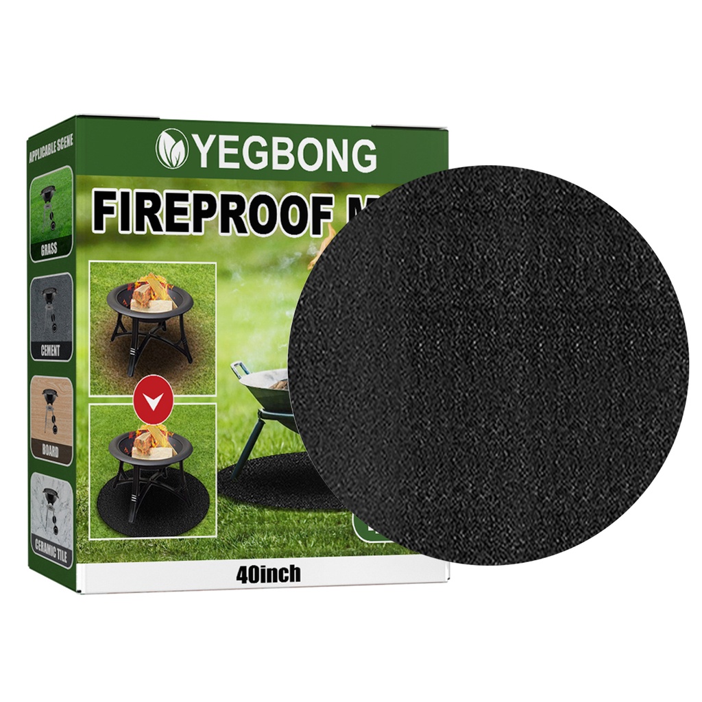 New Fire Pit Mat Fireproof And Barbecue Deck Protection Fireresistant