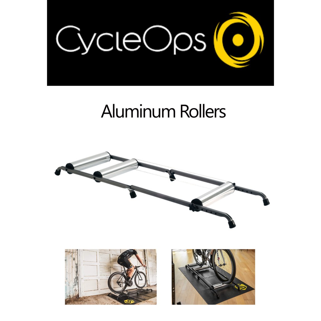 เทรนเนอร์จักยานแบบ 3 ลูกกลิ้ง CycleOps Aluminum Rollers Shopee Thailand