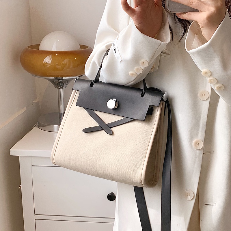 Allmatch ins canvas small bag women s 2022 summer new Korean niche