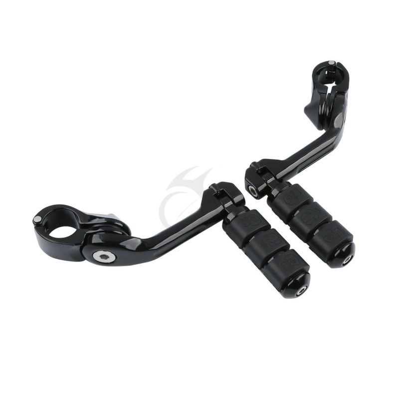 ปรับโฉม&Motorcycle 11/4" 32mm Highway FootPeg Footrest Engine Guard For Harley Honda Suzuki