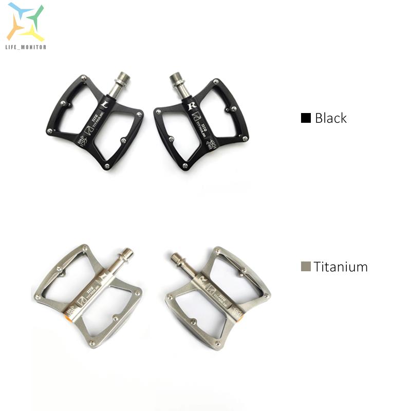 [life]Titanium Alloy Bike Pedals Ultra Light Mountain Bicycle Pedals